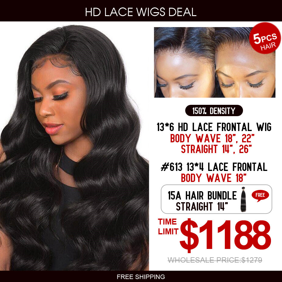 13*6 HD Lace Frontal Wig with 