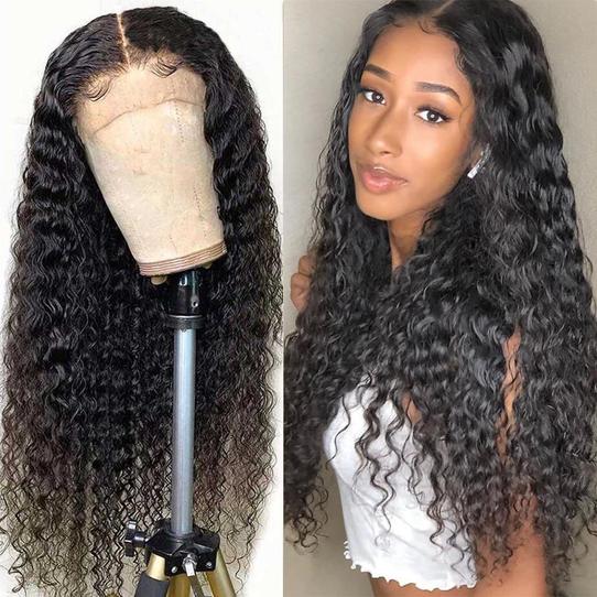 RoseHair New Fashion T-Part Lace Frontal Wig Curly Wave 150%Density - Rose Hair