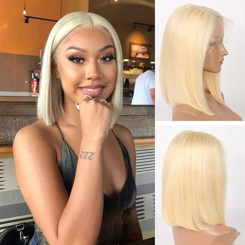 [Buy 1 Get 1 Free] Rose Hair 24&quot;/26&quot; Loose Wave 4x4 Lace Wig+T Part Bob 