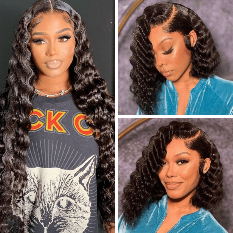 RoseHair Affordable Brazilian Human Virgin Hair 13*6 Lace Front Loose Wave Wig