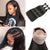 10A Grade 3 Bundles Brazilian Straight Virgin Hair With 1 PCS Per Plucked 360 Lace Frontal - Rose Hair