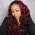 Rose Hair Affordable&Beginner Friendly Burgundy Body Wave Headband Wig - Rose Hair