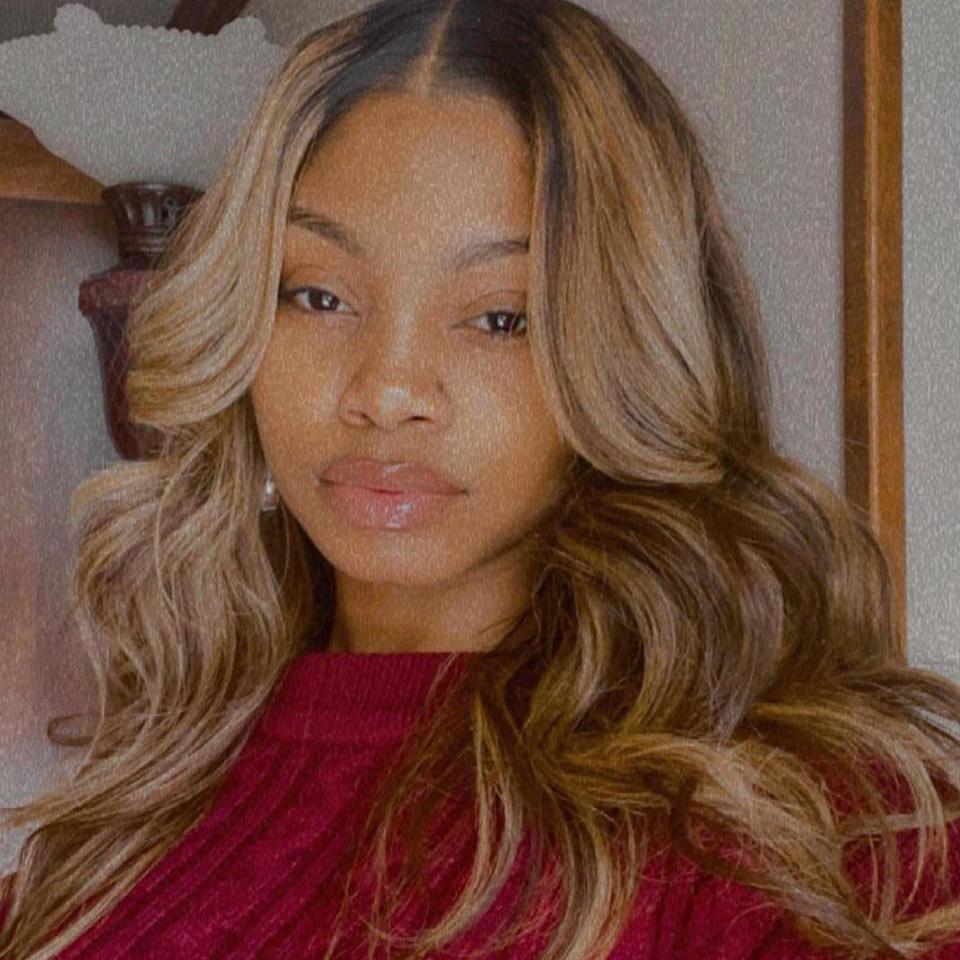 Rose Hair Piano Ombre Honey Brown Body Wave Lace Frontal Wig - Rose Hair