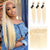 10A Grade Straight #613 Blonde Color Pre Plucked 13x4 Lace Frontal with 3 Bundles Brazilian Virgin Hair - Rose Hair