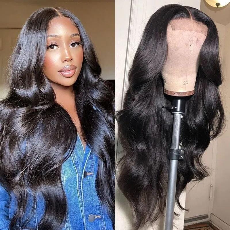Rose Hair Body Wave 5x5 HD Invisible Lace Closure Wigs Glueless Wigs Melted All Skin Human Hair