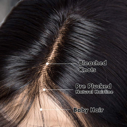 Gorgeous Short Straight 100% Human Hair Wig Best Glueless Bob Wigs - Rose Hair