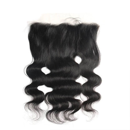 10A Grade Pre Plucked 13x6 Lace Frontal With 4 Bundles Best Brazilian Human Virgin Hair Body Wave - Rose Hair