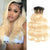 10A Grade 3PCS Body Wave T1b/#613 Color Blonde Hair Brazilian Virgin Hair Bundles
