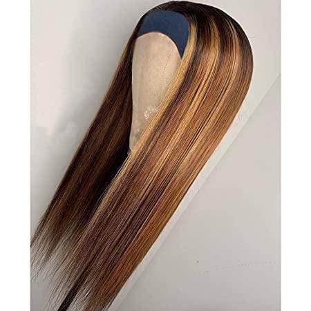 Affordable&amp;Beginner Friendly Must Have Highlight Straight Headband Wig - Rose Hair