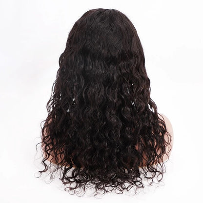 Flash Sale Rose Hair 100% Human Virgin Hair Water Wave 13*4 Lace Frontal Brazilian Hair Wig 12inches - Rose Hair