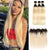 10A Grade Straight #T1b/613 Blonde Color Pre Plucked 13x4 Lace Frontal with 3 Bundles Best Brazilian Virgin Hair - Rose Hair