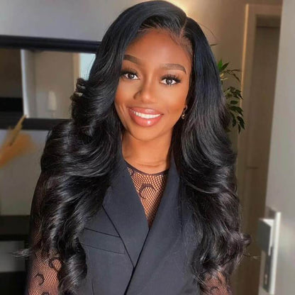Body Wave Human Hair 5x5 HD Lace Closure Wigs Pre Plucked With Baby Hair Natural Hairline Glueless Wig Rose Hair