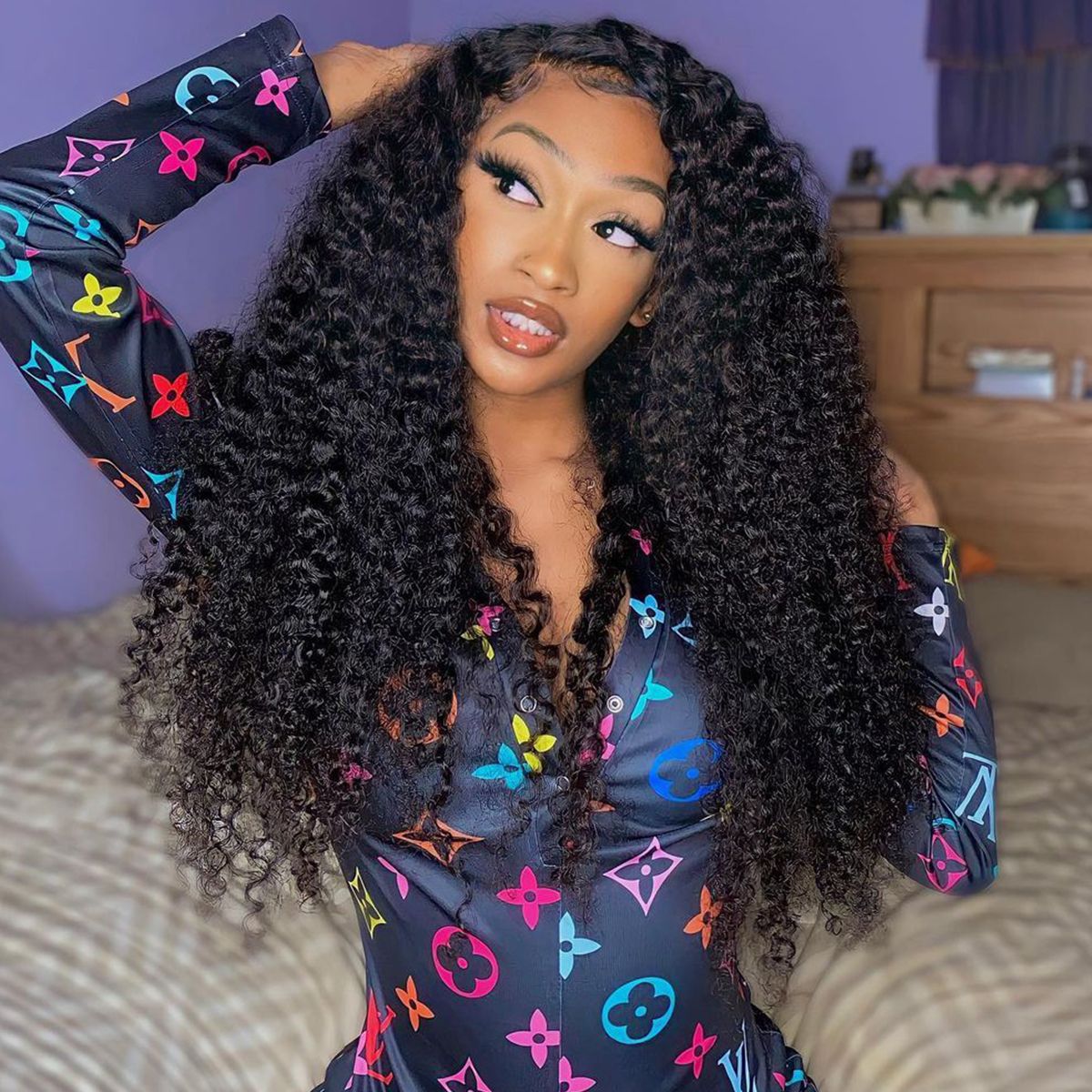 RoseHair 13x4 Lace Frontal Kinky Curly Affordable Brazilian Human Virgin Hair Wig