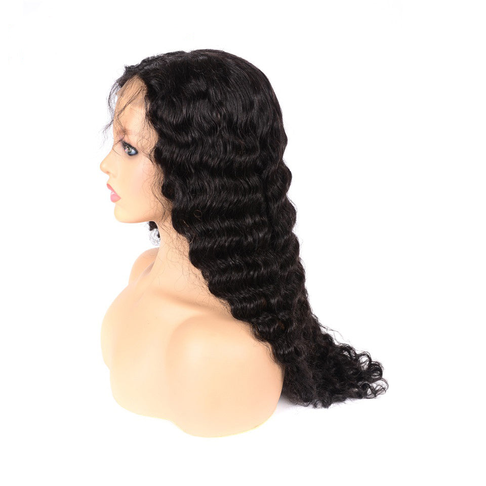 Pre Plucked Swiss 360 Lace Deep Wave Wig Best Brazilian Human Virgin RoseHair Wig - Rose Hair