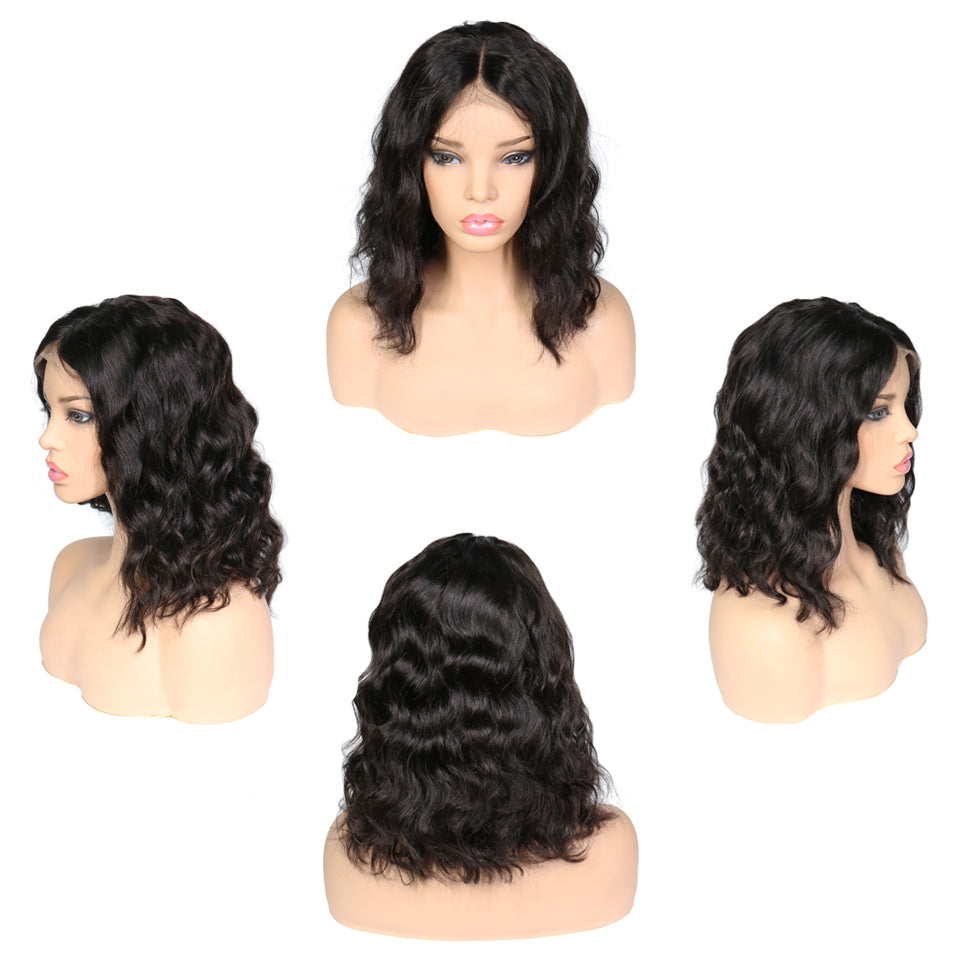 RoseHair Top Quality Wavy Affordable Gorgeous 13*6 Lace Wig Short Hair - Rose Hair