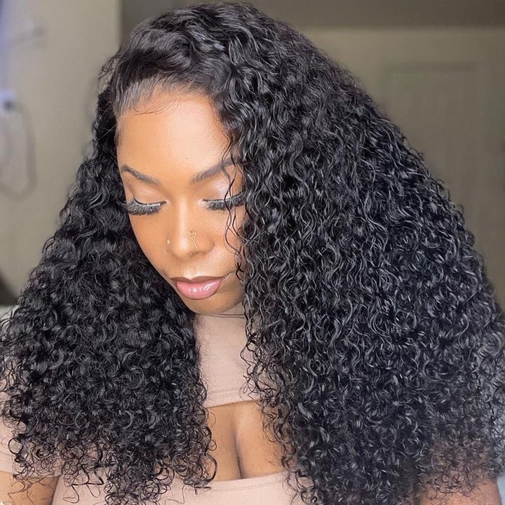 RoseHair 13x4 Lace Frontal Kinky Curly Affordable Brazilian Human Virgin Hair Wig