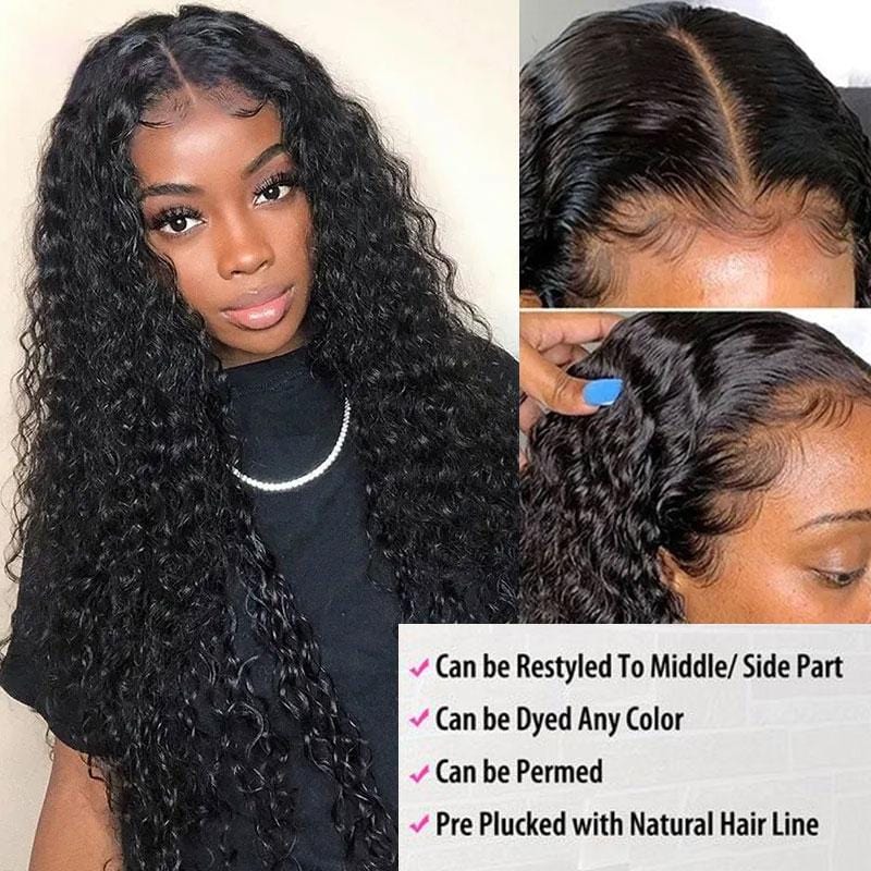 Rose Hair Jerry Curly 4x4 Lace Closure Wigs Remy Human Hair Lace Wigs Youth Series