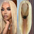 #613 Blonde Bone Straight 13x4 Lace Front Wigs With Layer Inner Buckle Human Virgin Hair For Women