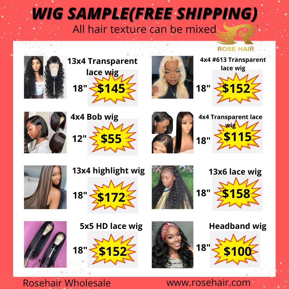 Wholesale Big sale Rosehair Lace Wigs Free Shipping - Rose Hair