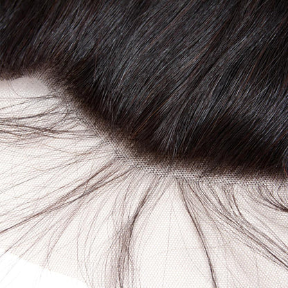Rose Hair 1PCS Pre Plucked 13*6  Lace Frontal Brazilian Human Virgin Hair Body Wave - Rose Hair