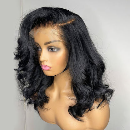 Rose Hair Barrel Curls Glueless Lace Wig 5x5 13x4 HD Lace Short Wigs For Women