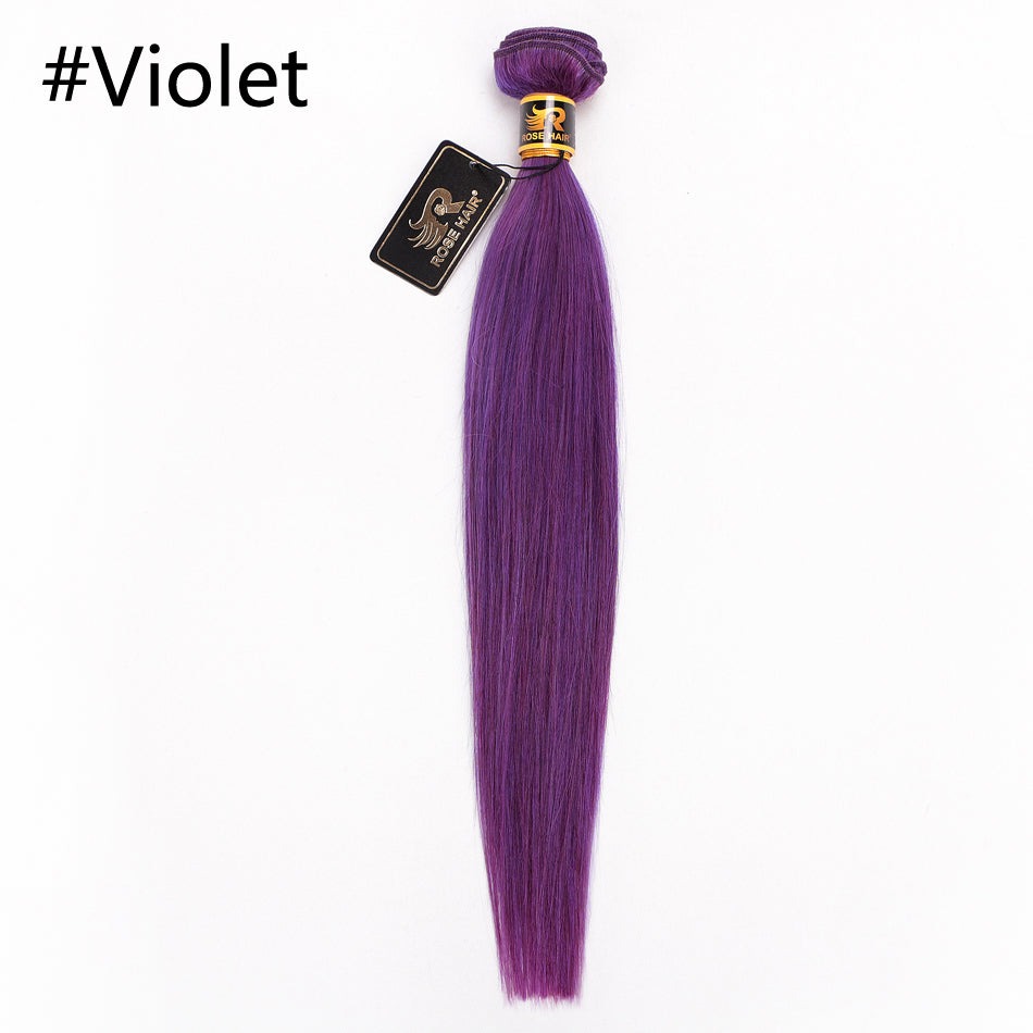 10A Grade 1PC Straight Color Best Brazilian Virgin Hair Bundles - Rose Hair