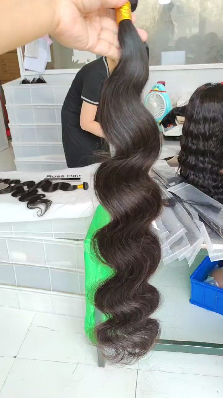Rose Hair 10A Grade 45pcs Hair Bundles Human Virgin Hair Package Deal