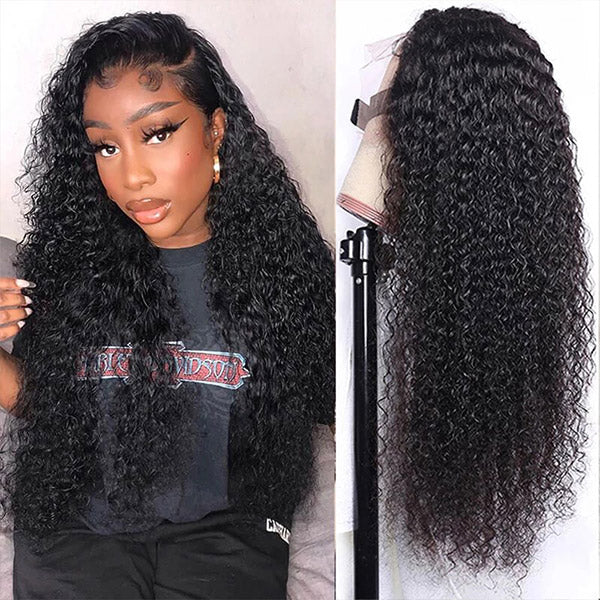 Rose Hair Long Curly Hair Wigs 18-40 Inches Lace Front Wigs With Baby Hair For Women