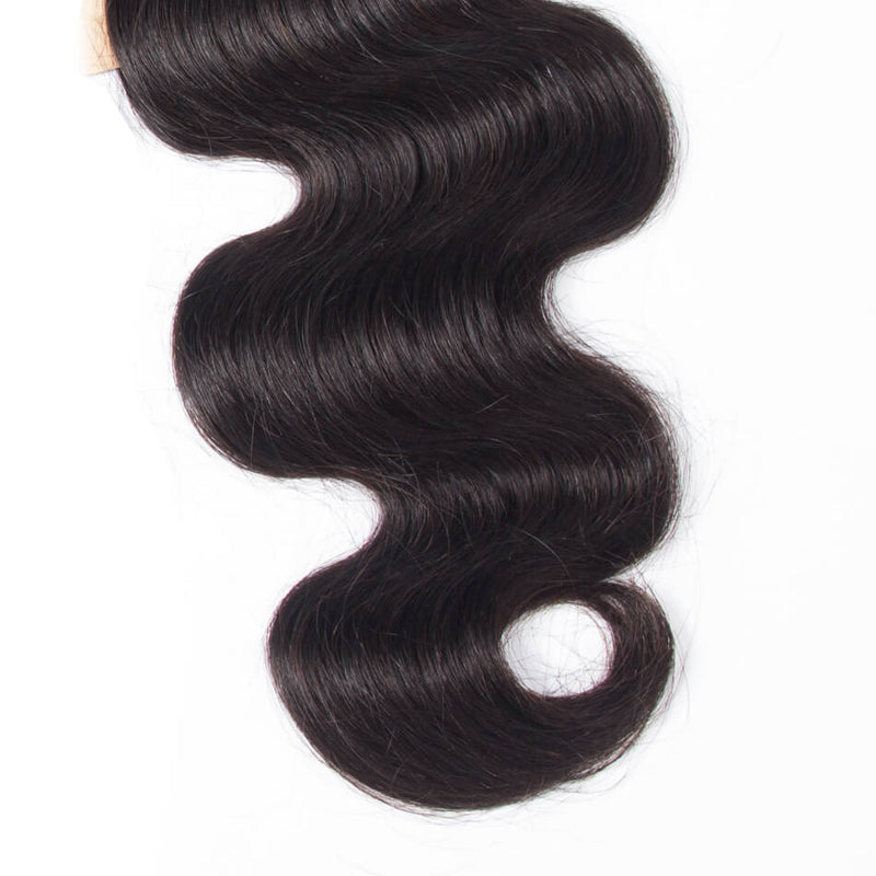 10A Grade Pre Plucked 13x6 Lace Frontal With 4 Bundles Best Brazilian Human Virgin Hair Body Wave - Rose Hair