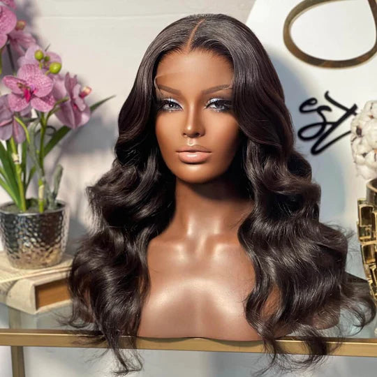 6x6 HD Real Swiss Lace Wig Human Hair Body Wave Skin Melt Lace Wigs