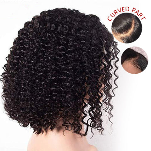Curved Part 13*6 Lace Front Wig 100% Human Hair Wig New Arrival Wigs - Rose Hair