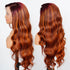 Rose Hair Orange Highlights On Brown Hair For Sale Body Wave 13x4 Lace Front Human Hair Wig