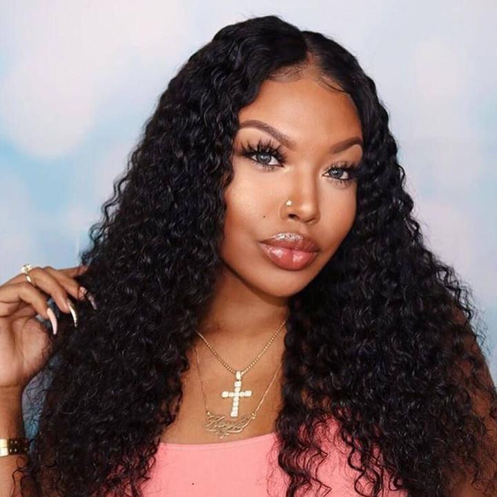 RoseHair 13*6 Glueless Lace Frontal Wig Small Bouncy 100% Human Hair Wig All Texture - Rose Hair