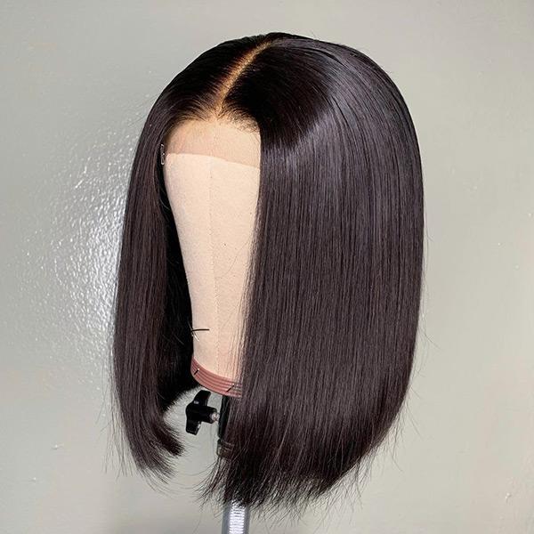 Flash Sale Bob Wig Human Hair Glueless T Part Lace Wig 150% Density