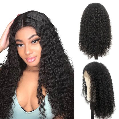 Rose Hair 13x6 Transparent Lace Wig 180% Density Natural Black All Texture Package Deal