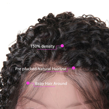 Pre Plucked Swiss 360 Lace Kinky Curly Wig Best Brazilian Human Virgin RoseHair Wig - Rose Hair