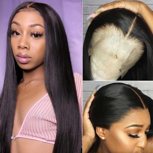New 13x4 HD Lace Straight Wigs Human Hair Wigs Transparent Lace Front Wigs