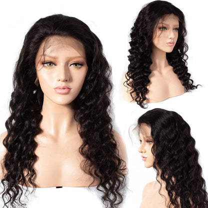 Rose Hair Loose Wave Best Brazilian Virgin Human Hair Full Lace Gorgeous Soft Hair Wig - Rose Hair