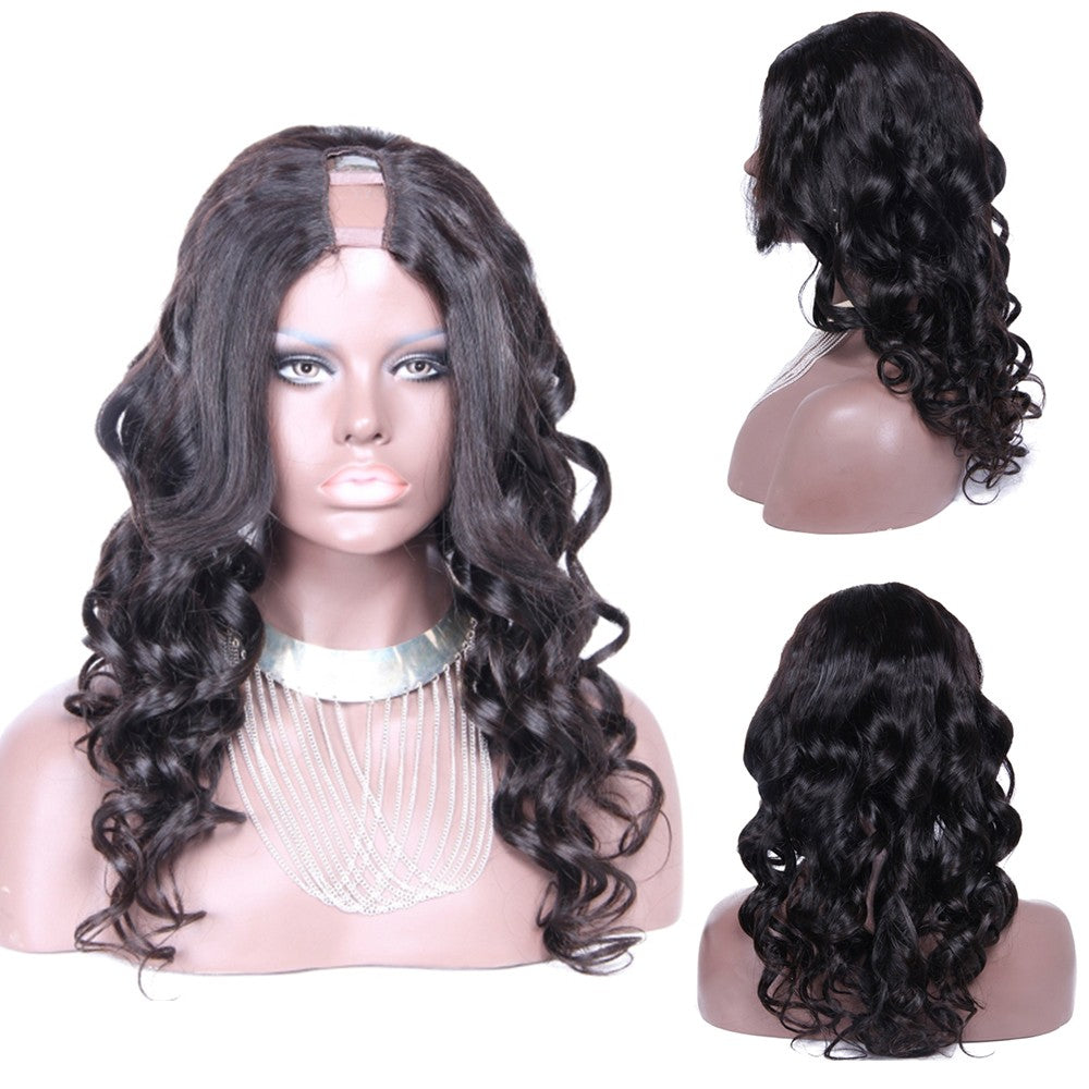 RoseHair U Part Loose Wave Wig Super Easy Affordable Human Hair Wig - Rose Hair
