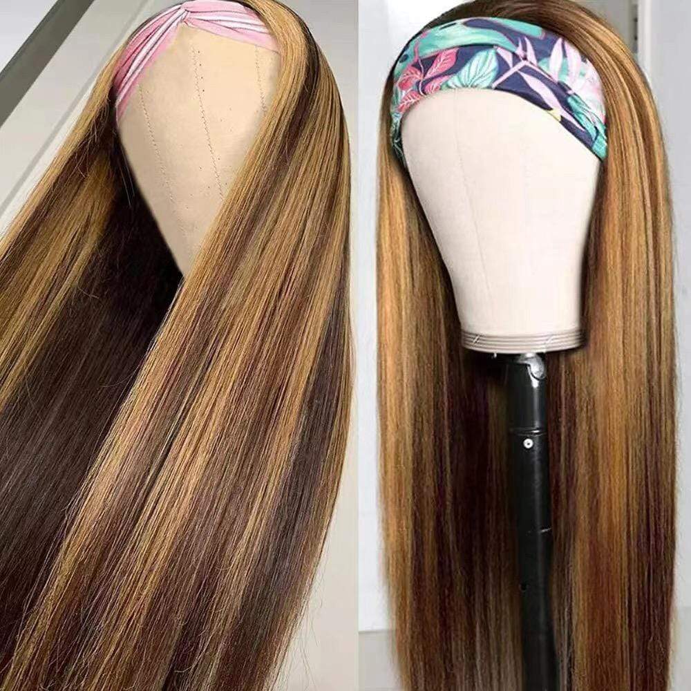 Affordable&amp;Beginner Friendly Must Have Highlight Straight Headband Wig - Rose Hair
