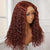 Rose Hair Dark Copper Red Curly 13x4 HD Lace Frontal Glueless Wig | Pre-plucked