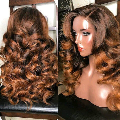 Rose Hair Human Virgin Hair Lace Frontal Wig/Full Lace Wig150% Density The Same As The Hairstyle In The Picture - Rose Hair