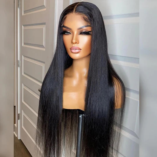 Brazilian Straight Hair 6x6 HD Undetectable Lace Closure Wig Pre Plucked