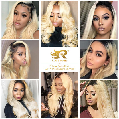 Rose Hair Transparent 13*4 Lace Front Wig Human Hair 