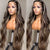 Chocolate Brown With Peek A Boo Blonde Highlights 13x4 Lace Front Loose Wave Wig