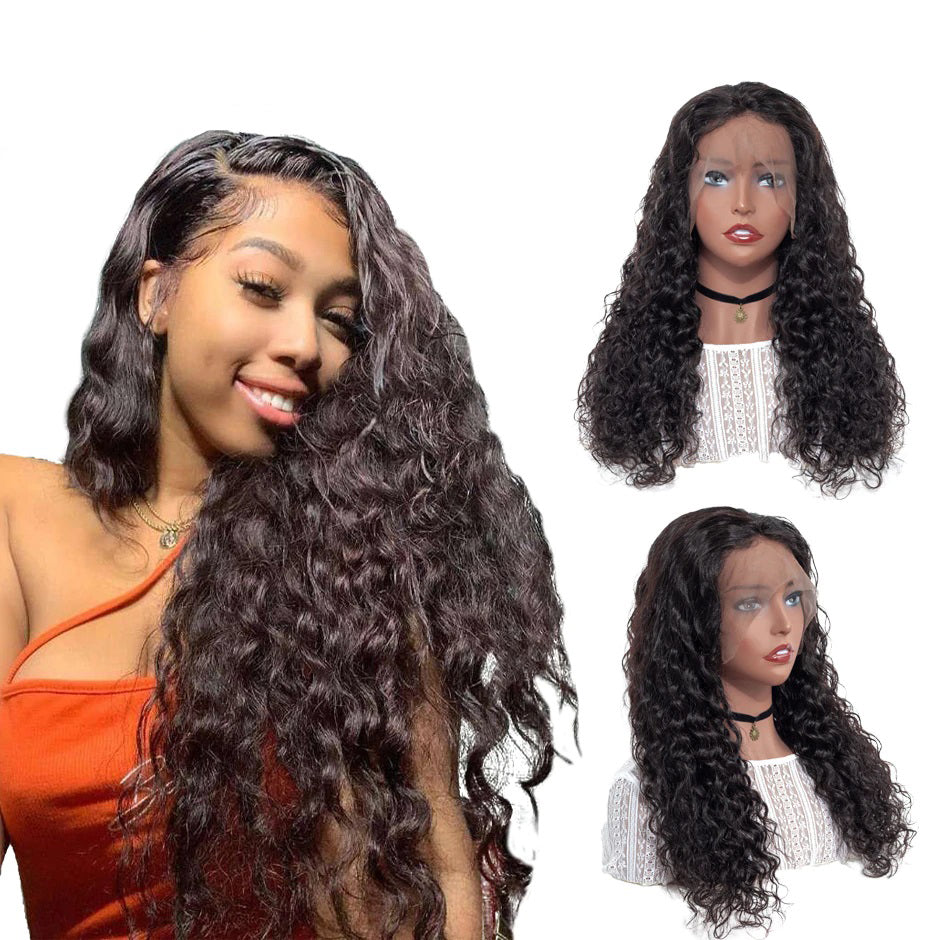 Pre Plucked Swiss 360 Lace Water Wave Wig Best Brazilian Human Virgin RoseHair Wig - Rose Hair